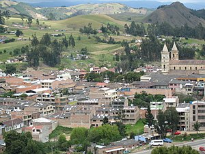 View of Villapinzón from Altamira