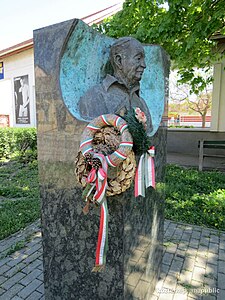 Albert Wass statue in Hódmezővásárhely, Hungary (2010)
