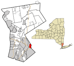 Location in Westchester County, New York