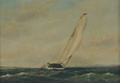 Yacht race around buoy
