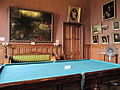 The Gothic style billiards room adjoining the Dining Room.