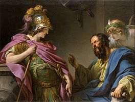 Alcibiades being taught by Socrates, by François-André Vincent