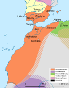 Almoravid dynasty at its greatest extent (early 12th century)