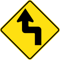 (W1-2) Double sharp curve first to left