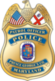 Badge of a PGPD officer