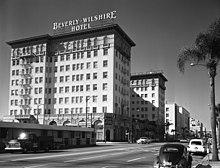 Beverly Wilshire Hotel in 1959