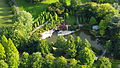 Bonn, Rheinaue, Japanischer Garten (Luftaufnahme)