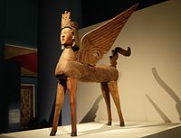 An Islamic sculpture of a buraq, southern Philippines