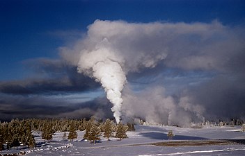 Steam phase in winter, 1961.