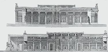 The design of the Thorne Hall, Persepolis