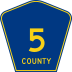 County Road 5 marker