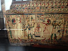Artwork of an Egyptian sarcophagus