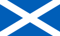 Flagge Schottlands mit weißem Andreaskreuz auf blauem Grund