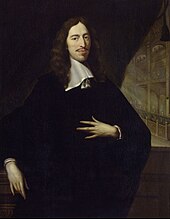 Portrait of Johan de Witt dressed all in black, looking left