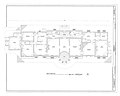 Library of Congress 1999 Historic American Buildings Survey No. DC 171 Architectural Drawing of the Ground floor plan of Tudor Place at 1:48 scale.