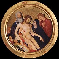 Pieta Tondo by Jean Malouel, between 1400 and 1410 (Louvre)