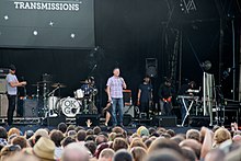 Tim on stage at Jodrell Bank Live in 2011