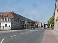 Justus-Liebig-Straße mit der Ruine der Gießerei Burkhardt (2018)