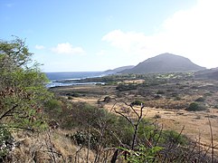 View of the Ka ʻIwi wilderness area from trail to Makapuʻu Point summit