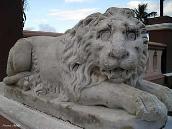 Lion in Plaza Colón