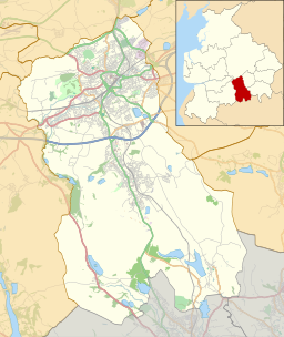 Belmont Reservoir is located in Blackburn with Darwen