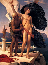 Daedalus and Icarus, by Frederick Leighton, c. 1869