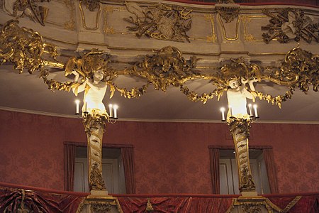 Rococo atlantes in the Cuvilliés Theatre, Munich, Germany, by François de Cuvilliés, 1751–1753[10]
