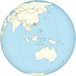 Location of Portuguese Macau