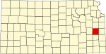 State map highlighting Anderson County
