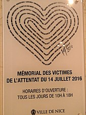 Mémorial des victimes de l'attentat du Juillet 2016 (Ville de Nice)