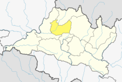 Location of district in province