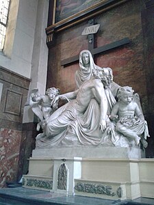The "Pieta of Saint Roch", by Frédéric Bogino, Chapel of Compassion (1856)