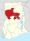 Location of Savannah Region in Ghana