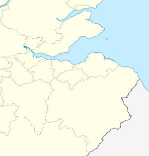 A map of south-east Scotland showing the location of the battle