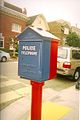Fire alarm and police call box in San Francisco, California; one of 2,040 and 460[31] in the city