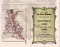 Share of the Tram Elettrici Mendrisiensi, issued 1. January 1908, reverse side