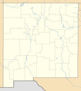 Map showing the location of Fort Union National Monument