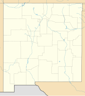 Map showing the location of Aztec Ruins National Monument