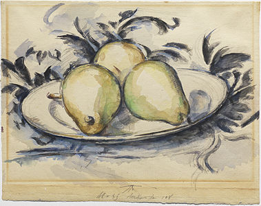 Three Pears, ca. 1888–1890, Henry and Rose Pearlman Collection on long-term loan to the Princeton University Art Museum