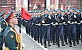 Air Force Cadets during the 2019 Moscow Victory Day Parade wearing a ceremonial version of the office uniform