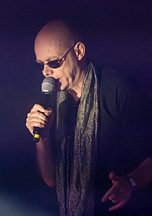 Eldritch performing with the Sisters of Mercy at Wacken Open Air 2019