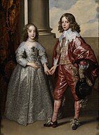 Portrait of Mary, daughter of Charles I with her husband the Prince of Orange, 1641. Rijksmuseum, Amsterdam.