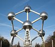 Das zur Expo 58 errichtete „Atomium“ in Brüssel