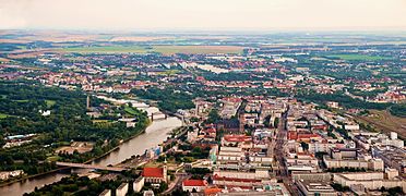 View over a part of Magdeburg in 2012