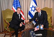 Secretary Blinken with Israeli Prime Minister Yair Lapid in Jerusalem, July 2022