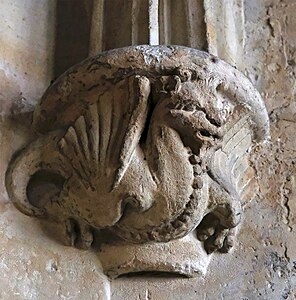 Gothic arch - a dragon (15th century