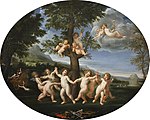 Tanz der Amoretten, 1620–30, Öl auf Leinwand, 90 × 114 cm, Pinacoteca di Brera, Mailand