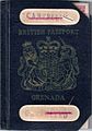 A British Grenadian passport issued in 1959.