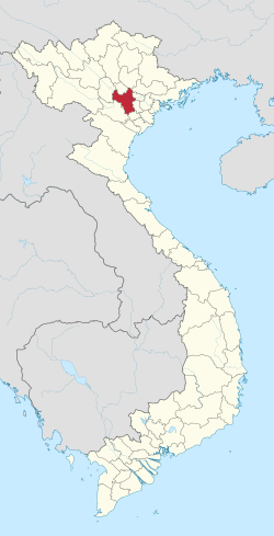 Location of Hanoi