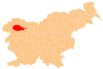 Location of the Municipality of Bohinj in Slovenia